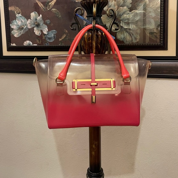 Vince Camuto Pink and Clear Tote Bag - Picture 1 of 16